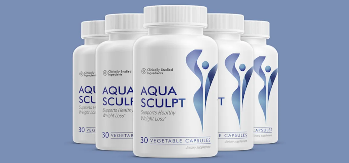 AquaSculpt promotional picture with six bottles